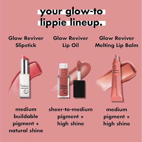 e.l.f. Glow Reviver Lip Oil Stick, Tinted Lip Oil Stick, Non-Sticky & Hydrating for a Soft-Shine Finish, Vegan & Cruelty-Free, Rose Latte thumbnail 7