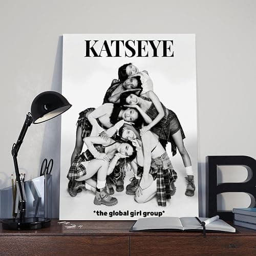 KATSEYE (11) Canvas Poster Bedroom Decor Sports Landscape Office Room Decor Gift Frame-style 24x36inch(60x90cm) thumbnail 8