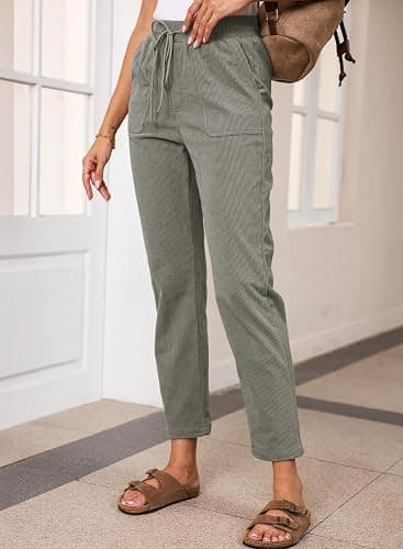 EVALESS Corduroy Pants Straight Leg Pants thumbnail 3