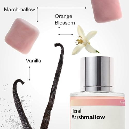 Dossier - Floral Marshmallow - Inspired by Love, Don't Be Shy - Women EDP | 1.7 fl oz (50ml) - Marshmallow Perfume - Floral Marshmallow Eau de Parfum for Women - Marshmallow Body Oil, Long-Lasting thumbnail 3