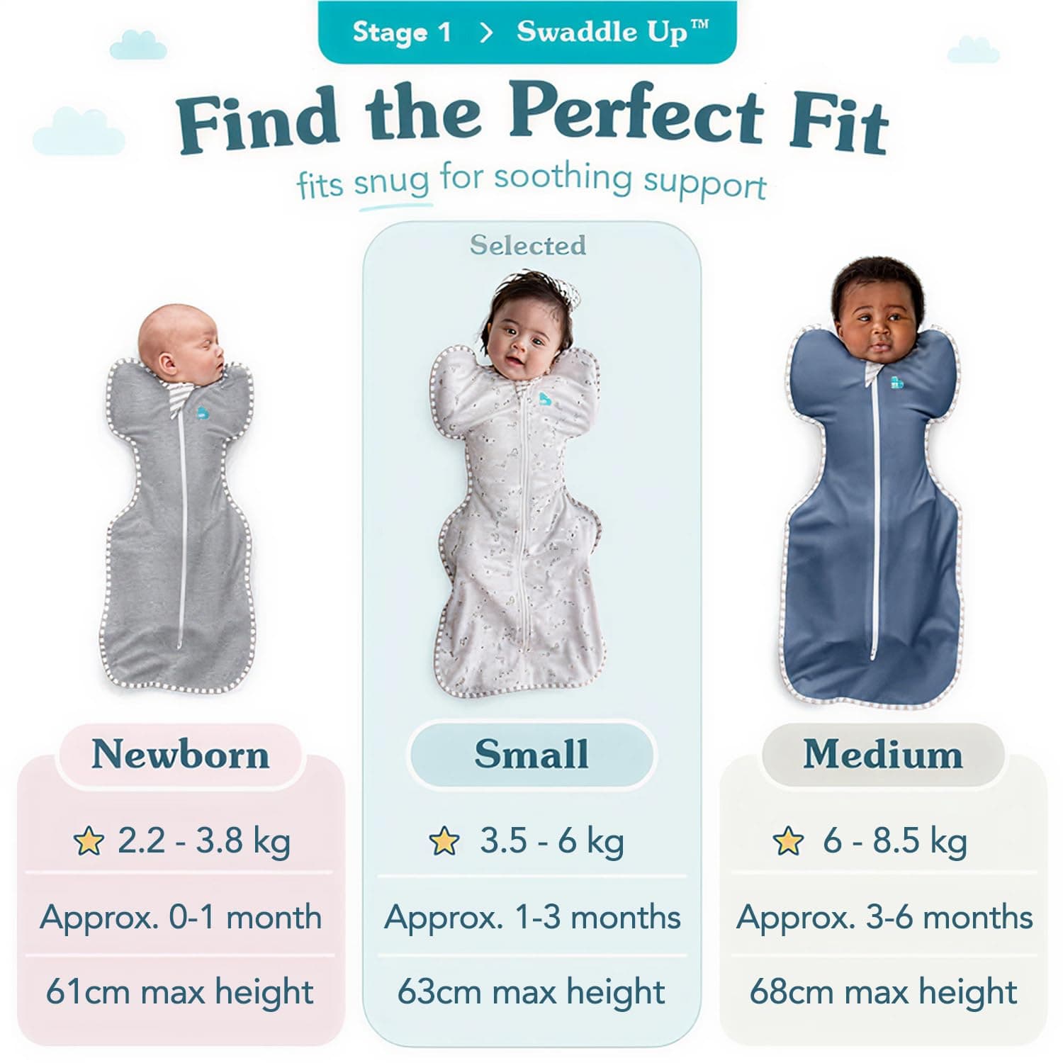 Love To Dream Swaddle UP™ Lite, Medium (6-8.5kg), Ultra-Light for Warm Room Temperatures (24-27°C), 0.2 TOG, Arms Up Position, Twin Zipper for Easy Nappy Changes, Olive thumbnail 8