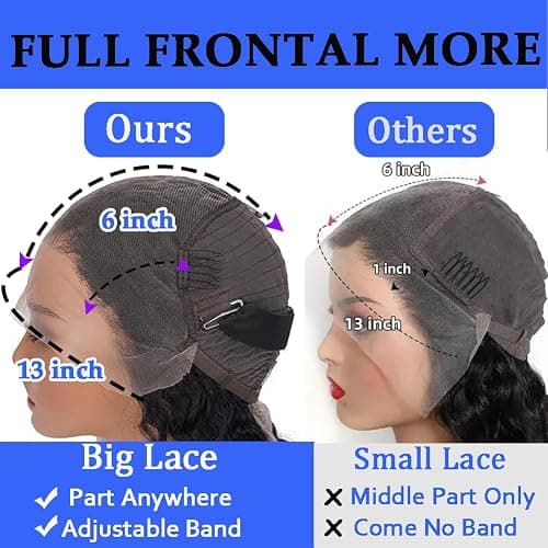 Simeider 30 Inch Deep Wave Lace Front Wigs Human Hair 13x6 HD Lace Front Wigs Pre Plucked Brazilian Curly Human Hair Wig 200 Density Glueless Frontal Wigs For Black Women thumbnail 2