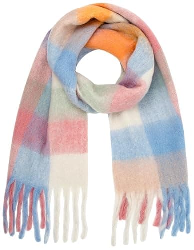 BLATIAL Womens Scarf Winter Big Colorful Checked Thick Warm Soft Scarves Casual Tassel Blanket Scarf thumbnail 2