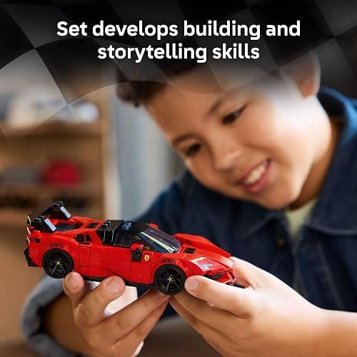 LEGO Speed Champions Ferrari SF90 XX Stradale Sports Car Building Toy for Kids - Building Set W/Ferarri Driver Minifigure for Boys & Girls, Ages 9+ - Gift Idea for Birthdays - 77254 thumbnail 4