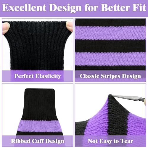 Leg Warmers for Women Girls Japanese Style Lolita Leg Warmer Long Kawaii Knit Socks Gothic Harajuku Leg Cover Stockings thumbnail 4