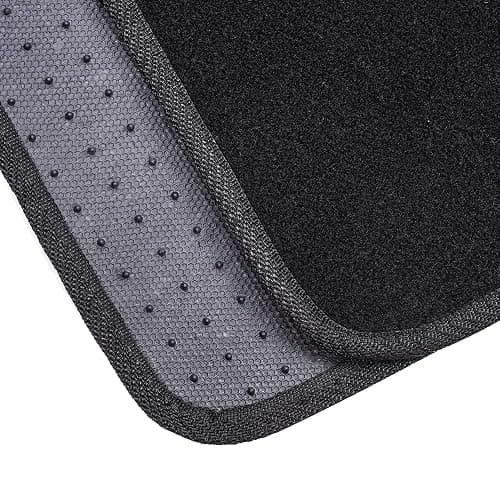 Amazon Basics Universal Fit Anti-Slip Carpet Floor Mats, Full Set for Car, SUV, Van & Truck, 4 count, Black, 25"L x 17.5"W (Front), 13"L x 17.5"W (Rear) thumbnail 4