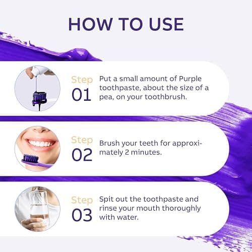 Teeth Whitening Purple Toothpaste- Toothpaste Whitening, Teeth Whitening Toothpaste, Purple Toothpaste Teeth Whitening, Tooth Whitening, Teeth Whitening Gel 30ml thumbnail 5