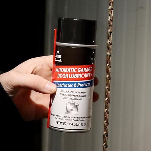AGS Company Automotive Solutions Garage Door Lubricant Spray – 4 oz Aerosol, Protects Rollers & Springs, Quiets Squeaks, All-Weather Formula thumbnail 2