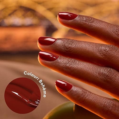 Manucurist Green Bohème Brown Red Natural Nail Polish | Long Lasting Nail Polish and Quick Dry Nail Varnish with Classic Manicure Effect - Vegan, 9-Free, Plant-Based, 0.5 fl oz thumbnail 2