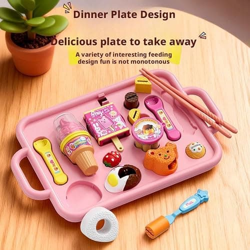 Jelly Strawberry Pudding Set, Food Pudding Feeding Children's House Play Toy, Pretend Play Food Kitchen Accessories,Novelty Early Education Strawberry Puddings Toy,Early Education Play-House Toys thumbnail 3
