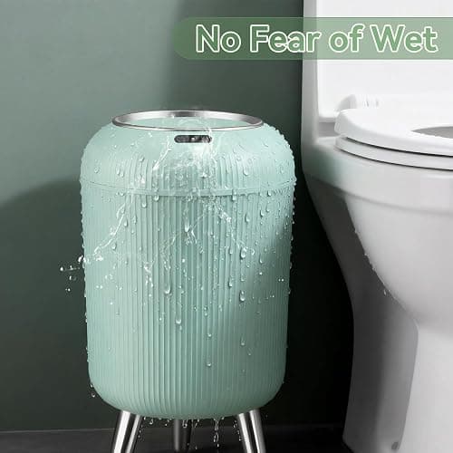 Procade Motion Sensor Trash Can with Lid,3 Gallon/11L Small Bathroom Garbage can,Blue Wastebasket Touchless Trashcan with Removable Leg,Automatic Trash Bin for Bedroom,Toilet, Office, rv, Living Room thumbnail 5