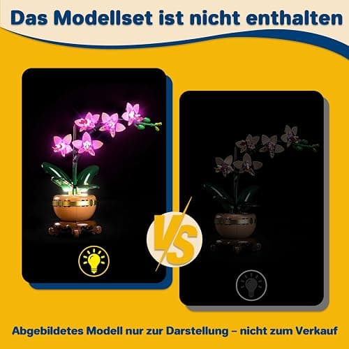 Licht Set Kompatibel mit Lego 10343 Mini Orchidee (Kein LEGO-Modell), Beleuchtung Set Compatible with Lego Mini Orchid 10343 Botanical Collection | Lego Model nicht enthalten | thumbnail 4