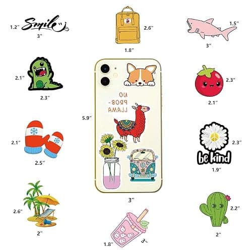 Stickers for Water Bottles, 100 Pack/PCS Stickers Aesthetic Waterproof Cute Vsco Vinyl Laptop Skateboard Luggage Computer for Teens Girls Kids thumbnail 4
