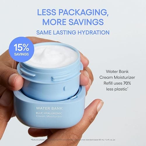 Water Bank Blue Hyaluronic Acid Cream Daily Face Moisturizer: Hydrating Korean Lightweight Face Cream with Ceramides & Squalane for Lasting Deep Hydration & Skin Barrier Support thumbnail 10