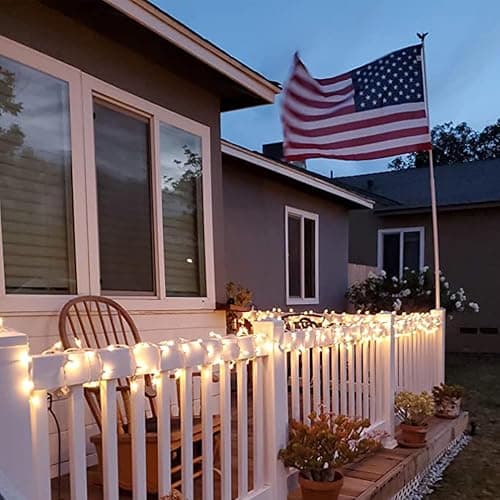 Christmas Lights 100 Count Mini Clear Lights 32ft White Wire Christmas Tree String Lights Set for Outdoor Indoor Christmas Decorations Wedding Decorations Valentines Day Decor,UL Certified (32feet) thumbnail 3