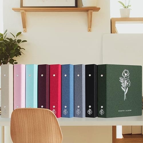 Lanpn Photo Album 4x6 600 Pockets Photos, Linen Cover Large Picture Albums Holds 600 Horizontal and Vertical Photos Blue thumbnail 6