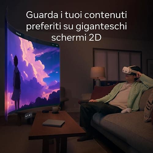 Meta Quest 3S da 128 GB — Ricevi in omaggio Batman: Arkham Shadow e una prova di 3 mesi di Meta Quest+ — Visore All-In-One - Cuffie tutto in uno - 128 GB thumbnail 4