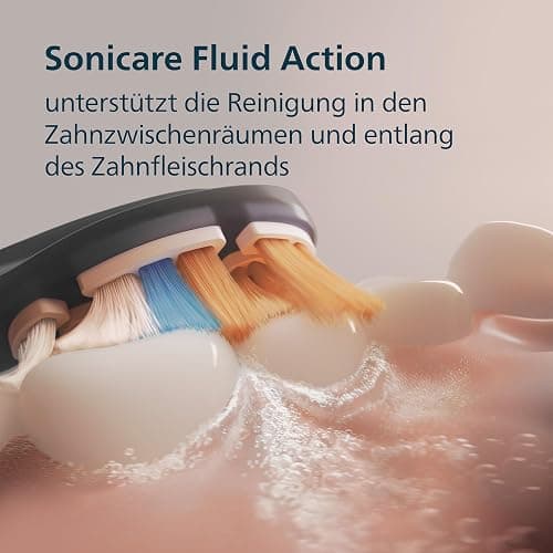 Philips Sonicare DiamondClean Prestige 9900 – Elektrische Zahnbürste mit SenseIQ, A3 Premium-All-in-One-Bürstenkopf und Ladeetui in Mitternachtsblau (Modell HX9992/12) thumbnail 10