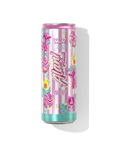 Alani Cotton Candy & Blue Slush Energy Drinks Variety (18 Cans), Sugar Free, Low Calorie Energy Drinks - Pre Workout Performance, Zero Sugar, 12 Fl Oz Cans - Image 1