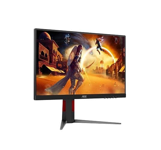 AOC Gaming 24G4HA - Monitor Full HD da 24 pollici, 200 Hz, 1 ms, comp. G-Sync, HDR10 1920x1080, 2x HDMI 2.0, 1x DisplayPort 1.4 nero-rosso, 24 inch FHD IPS, Regolazione altezza - Altoparlanti thumbnail 6