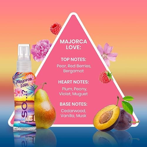 So…? Escapes Womens Gift Set, with Ibiza Dream, Bali Breeze, Mykonos Nights & Majorca Love, Fragrance Spray Set (4 x 50ml) thumbnail 5