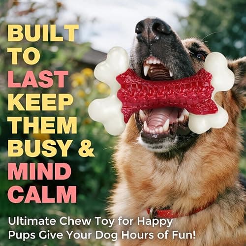 Kseroo Tough Dog Toys, Toys for Aggressive Chewers Large Breed, Chew Dogs, Bone Toy Nylon Dogs Almost Indestructible thumbnail 2