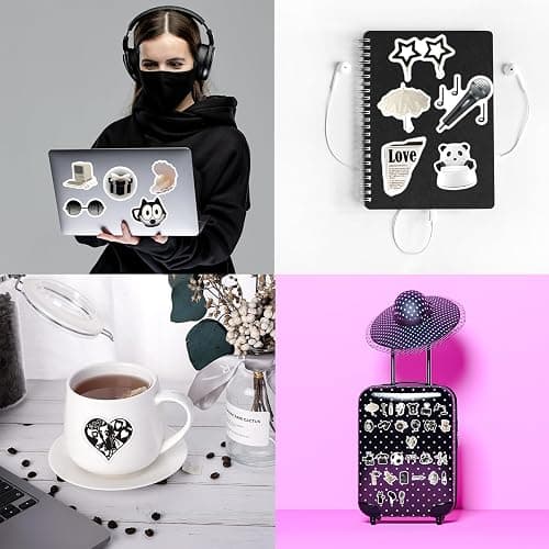 170PCS Y2K Grunge Stickers, Aesthetic Downtown Girls Pack Cool Trendy 2000s for Water Bottle Funny Waterproof Stickers for Teens Adults Vinyl for Laptop Skateboard thumbnail 9