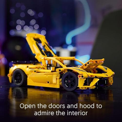 LEGO Technic Chevrolet Corvette Stingray Toy Car - Building Toy Set for Kids, Boys and Girls, Ages 9+ - Model Car Kit for Display - Gift Idea for Birthday - 42205 thumbnail 5