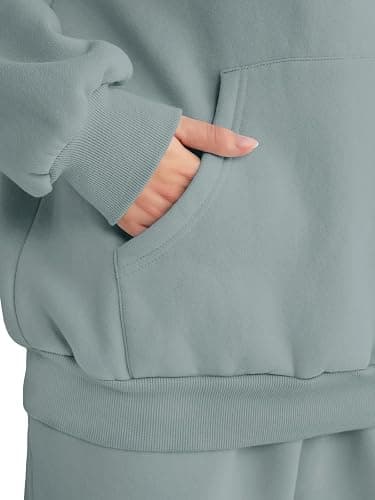 AUTOMET Womens 2 Piece Outfits Lounge Hoodie Sweatsuit Sets Plus Size Fall Fashion Clothes Airport Travel Pants Tracksuits thumbnail 6