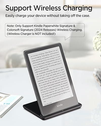Miimall Clear Case for 7" Kindle Paperwhite 12th Generation 2024 and Kindle Colorsoft Signature Edition 2024 Ultra Thin Soft Flexible TPU Reinforced Corners Shockproof Non-Yellowing Shell Case Clear thumbnail 5