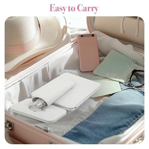 SIMETRA 15.6'' Rechargeable Makeup Mirror with Lights, 156 LED Magnification Vanity Mirror with 3 Colors Lights, 3000mAh Lighted Mirror, Touch Control Trifold Mirror for Women Travel Desk thumbnail 8