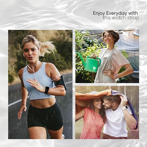 10 Pack Stretchy Bands Compatible with Apple Watch Band 40mm 38mm 41mm 42mm 44mm 45mm 46mm 49mm Women Men, Water-Resistant Solo Loop Elastic Sport Straps for iWatch Series 11 10 9 8 7 6 5 4 3 SE Ultra thumbnail 6