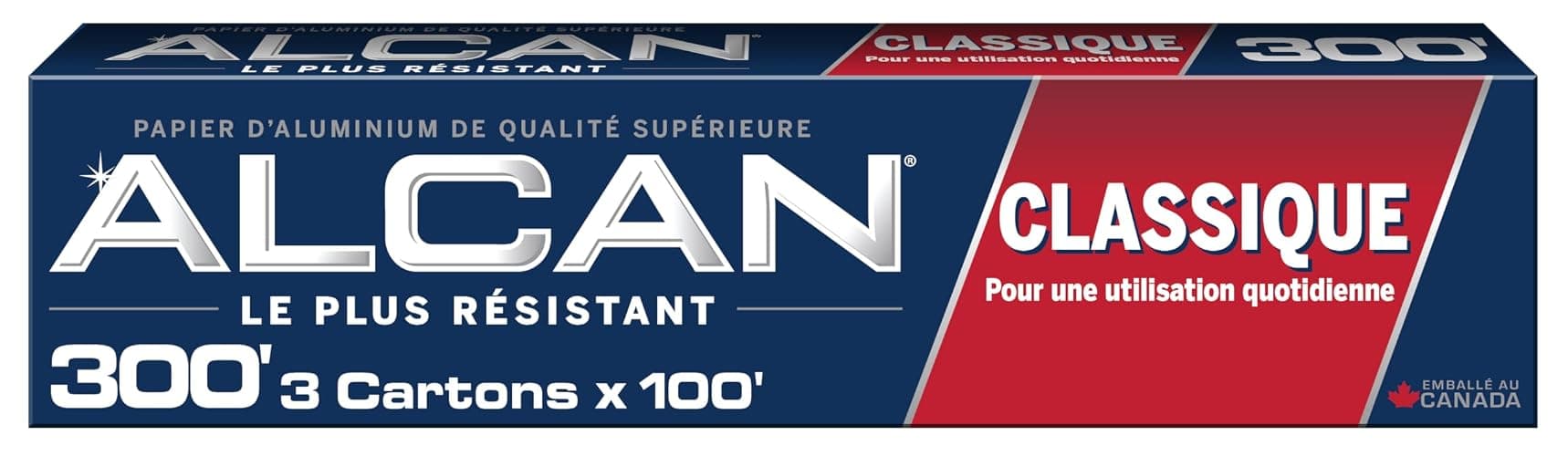 ALCAN Aluminum Foil Classic, 12 Inches x 100 Feet 3-count (Pack of 3) thumbnail 2