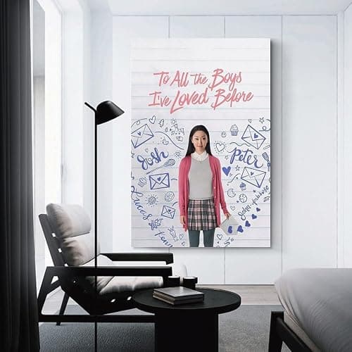 LRefiozas Single Hanging Picture To All The Boys I've Loved Before Movie Poster Sweet Romance Teen Canvas Wall Art for Bedroom Dorm Apartment (17) Unframe-style 08x12inch(20x30cm) thumbnail 3
