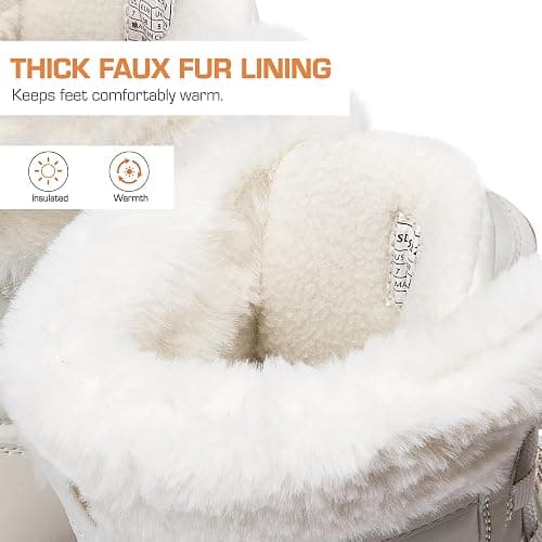 DREAM PAIRS Women's Winter Snow Boots Waterproof Lightweight Warm Faux Fur Lined Insulated Outdoor Ladies Mid-Calf Booties thumbnail 5