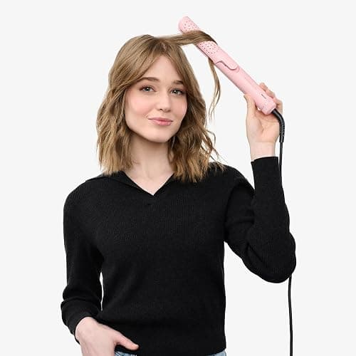 Wavytalk Airflow Styler Curling Iron, Cool Curl, 360° Cool Air Lock in Style for Lasting Curls, Reduces Damage, 2 in 1 Hair Straightener and Curler, 1.25 Inch, Anti-Scald for Short Long Hair, Purple thumbnail 7