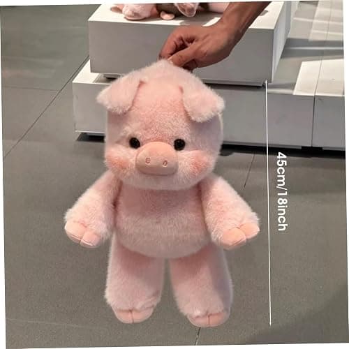 Hperu Maiale Peluche 17, 7 Pollici Che Corre Simpatico Maiale Peluche Morbido e Sicuro Cuscino per Bambini Giocattoli per Ragazzi e Ragazze thumbnail 3