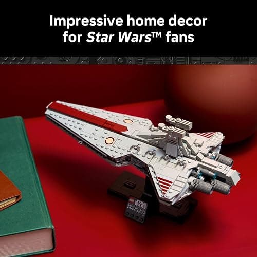 LEGO Star Wars Venator-Class Attack Cruiser Building Set for Adults, Men & Women, Ages 18+ - Movie Collectible & Room Decor for Office, Bedroom, or Book Shelf - Gift Idea for Birthdays - 75441 thumbnail 6