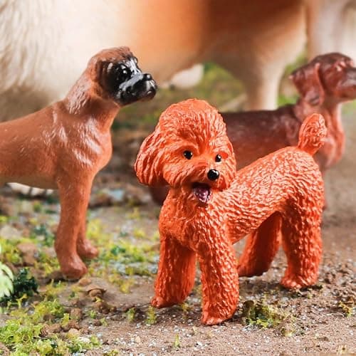 ONEST 20 Pieces Mini Dog Figurines Playset Hand Painted Tiny Dogs Realistic Detailed Plastic Puppy Figures Toys Small Dog Figurines for Kids Adults thumbnail 2