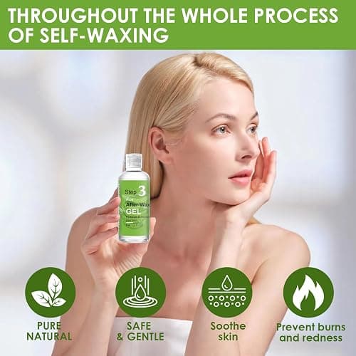Mini Pre Wax Spray and After Wax Spray, Triple-bottle Set After Wax Care with Pre Wax Cleanser, Wax Remover Oil and Skin Soother Organic Aloe Vera Gel for Sensitive Skin thumbnail 6