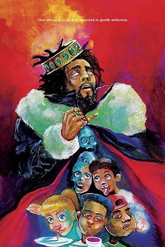 J. Cole, KOD - Hip-Hop/Rap Album Cover POSTER - Measures 16 x 24 inches - Image 1
