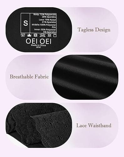 OEIOEI Women's Period Underwear Leakproof Bikini Panties Menstrual Reusable Briefs 3-Pack thumbnail 7