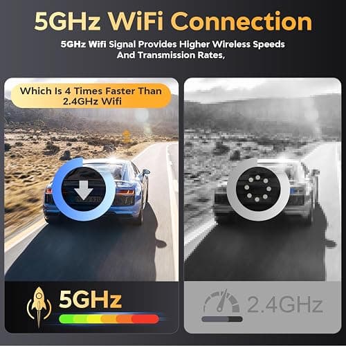 Csyibeielec Dash Cam Front and Rear - 4K HD Dual Dash Camera for Cars, Built-in 5G WiFi GPS, 64GB Card, Dashcam with 3.2" IPS Screen, UHD Night Vision, HDR, App Control, 24H Parking Monitor thumbnail 5
