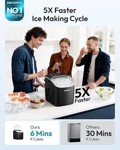 EUHOMY Countertop Ice Maker Machine  thumbnail 4