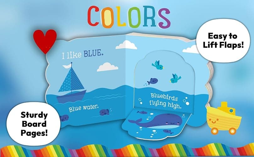 Babies Love Colors - A First Lift-a-Flap Board Book for Babies and Toddlers Learning about Colors thumbnail 3