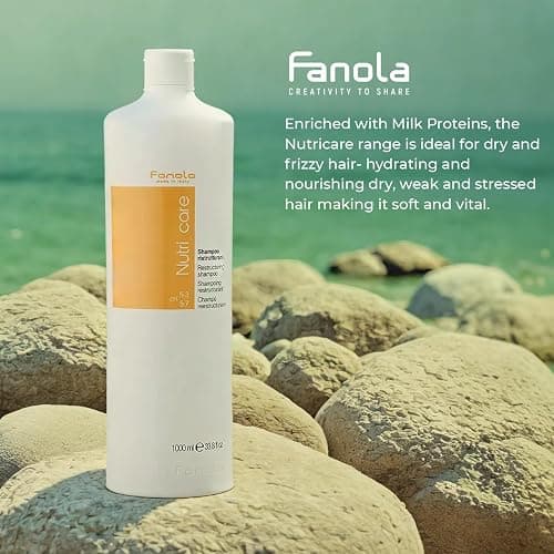 Fanola Restructuring Hair Shampoo for Women & Men - Moisturizing Shampoo for Dry Hair Enriched with Milk Protein - Repairing, Nourishing, Anti-Frizz Formula for Dry & Brittle Strands (33.8 Fl oz) thumbnail 8