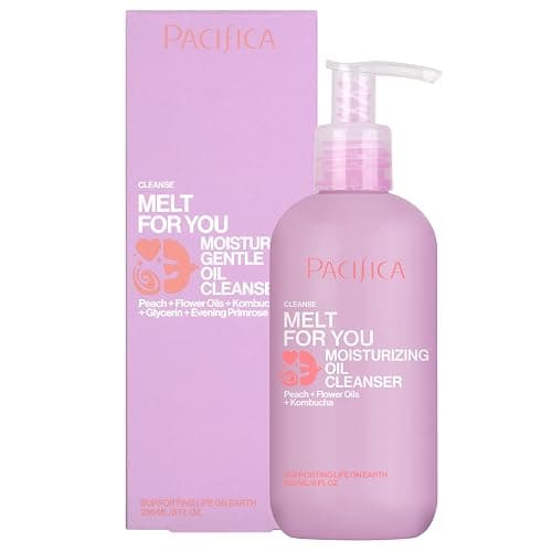 Pacifica Melt For You Facial Cleansing Oil – Hydrating Daily Face Wash & Makeup Remover Oil Cleanser for All Skin Types, Gentle Non-Comedogenic, Vegan, Clean Beauty, Dermatologist Tested 8 fl oz - Image 1