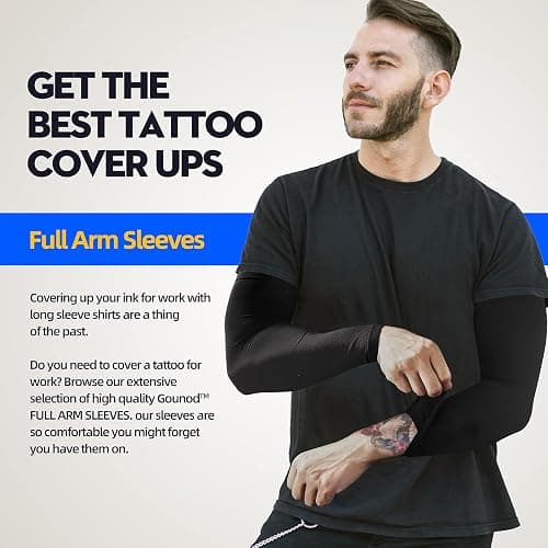 GOUNOD Sun Protection Cooling Compression Arm Sleeves For Men - Gardening Outdoors Sports Workouts volleyball arm sleeves thumbnail 7