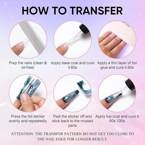 AIMEILI Nail Foil Glue Gel for Foil Stickers - 2 x 15ml LED Lamp Required thumbnail 4