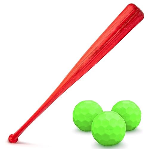 GoSports LotBall Backyard Baseball Bat and Ball Set - Plastic Baseball Game for Kids - Image 1